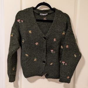 Zara Embroidered Autumn Cardigan